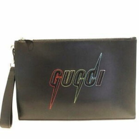 GUCCI clutch bag black - Picture 1 of 7
